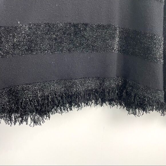 Zac Posen Cooper Shimmer-Fringe Striped Sweater - Picture 8 of 15